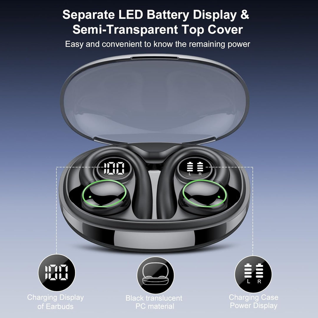 Bluetooth kopfhörer sport, Kopfhörer Kabellos Bluetooth 5.3 mit 4 Mic, In Ear Kopfhörer Bluetooth EN