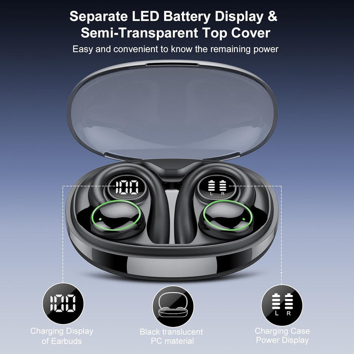 Bluetooth kopfhörer sport, Kopfhörer Kabellos Bluetooth 5.3 mit 4 Mic, In Ear Kopfhörer Bluetooth EN