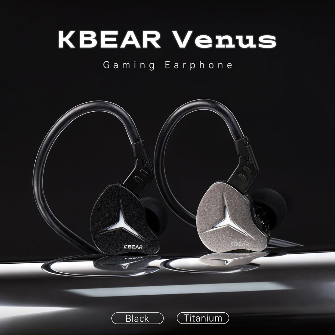 Yinyoo KBEAR Venus Kabel-Gaming-Kopfhörer mit Dynamischer RGB-Beleuchtung, 10 mm Treiber, USB-C IEM