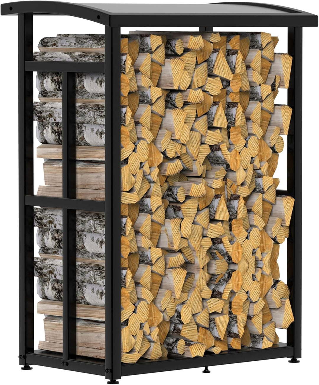 Kaminholzregal Metall klein 91×56×117cm
