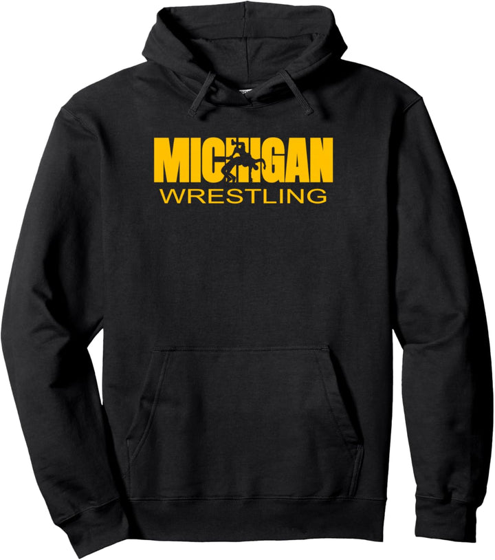 Michigan Wrestling Freestyle Wrestler MI The Wolverine State Pullover Hoodie
