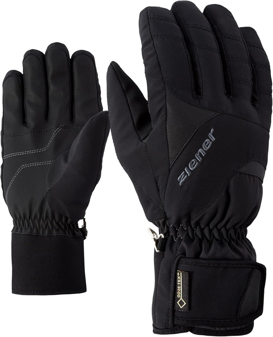 Ziener Guffert GTX Ski-Handschuhe/Wintersport | Wasserdicht, Atmungsaktiv 11 Schwarz, 11 Schwarz
