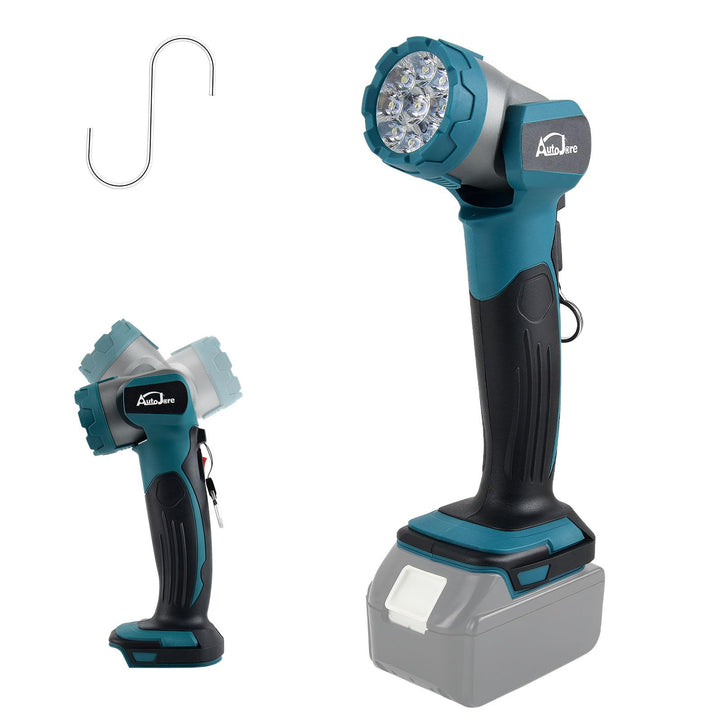 LED Taschenlampe für Makita 18V Batterie 30W Tragbarer Arbeitsleuchte 3000LM Akku-Lampe für Camping,