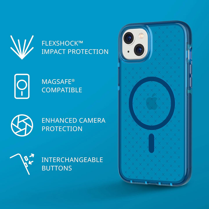 tech21 iPhone 14 Plus Evo Check Kompatibel mit MagSafe® - Stossdämpfende & Schlanke Schutzhülle mit