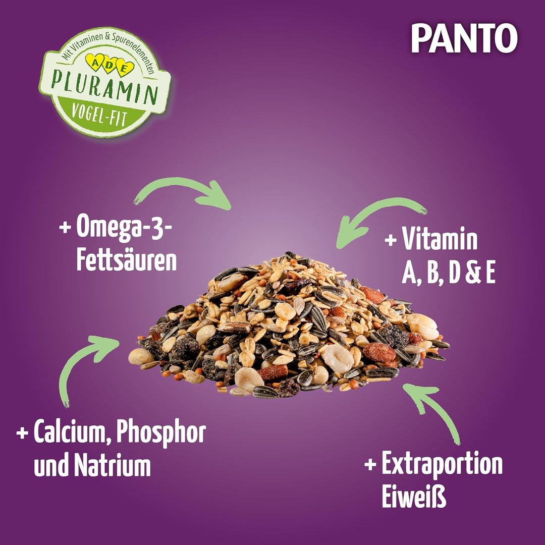 PANTO Wildvogelfutter Power Mix – 20 kg Vogelfutter für Futterhäuschen, Streufutter für Vögel mit So