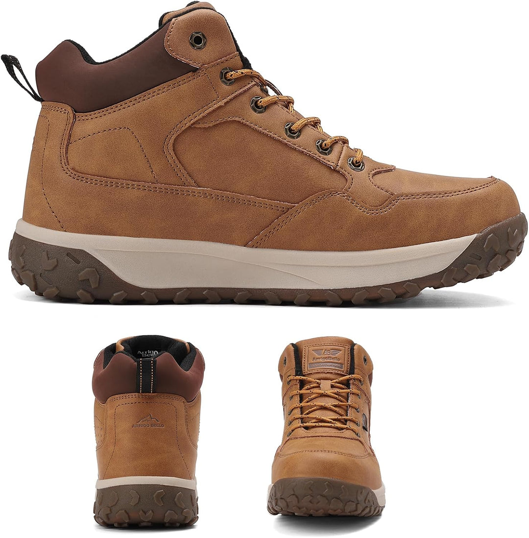 ARRIGO BELLO Winterschuhe Herren Warm Gefüttert Mid Schneestiefel Winterstiefel Rutschfeste Trekking