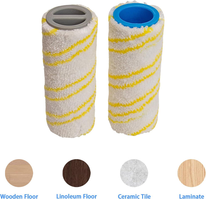 Ersatzrollen Zubehör für Kärcher FC 8 FC8 Smart Cordless Bodenreiniger Mikrofaser Rollen Staubsauger