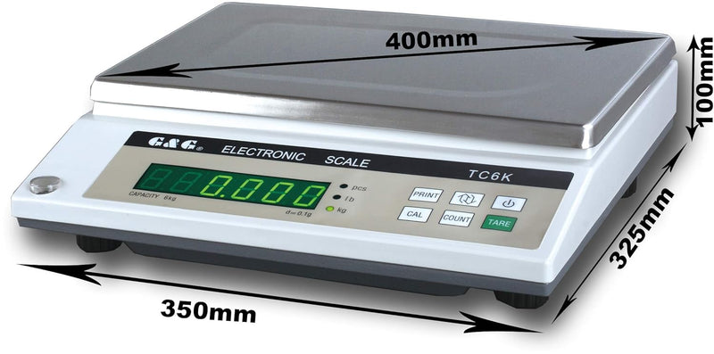 TC10K 10kg/1g PlattformWaage Präzisionswaage Laborwaage Digitalwaage Industriewaage Tischwaage G&G