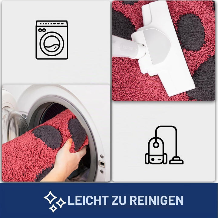 FCSDETAIL Schmutzfangmatte waschbar 84 x 150 cm, Fussmatte Innen, absorbierend Fussmatte, rutschfest