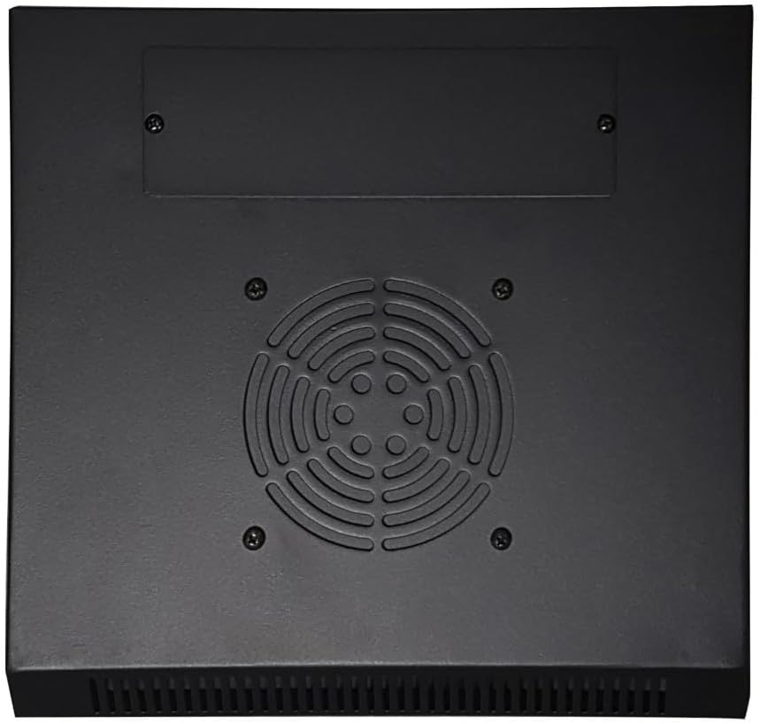 15 HE - 10 Zoll Serverschrank - mit Glastür - (BxTxH) 312x310x752mm - Schwarz - für Zuhause und im B