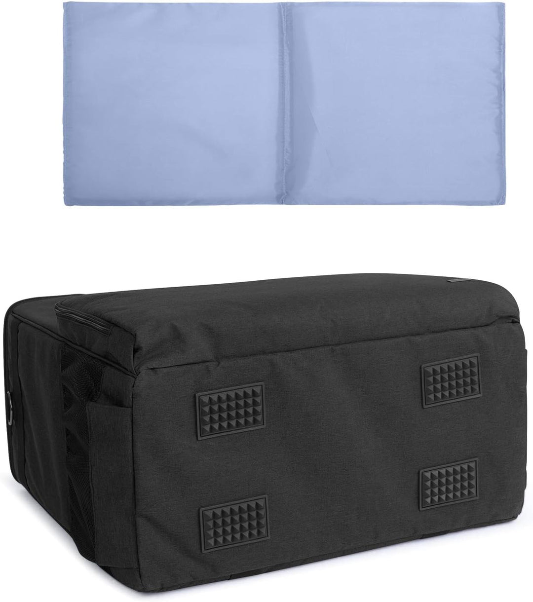 CURMIO Reisetasche für Desktop Computer, Tragetasche für Computer PC-Gehäuse, Tastatur, Kabel usw, P