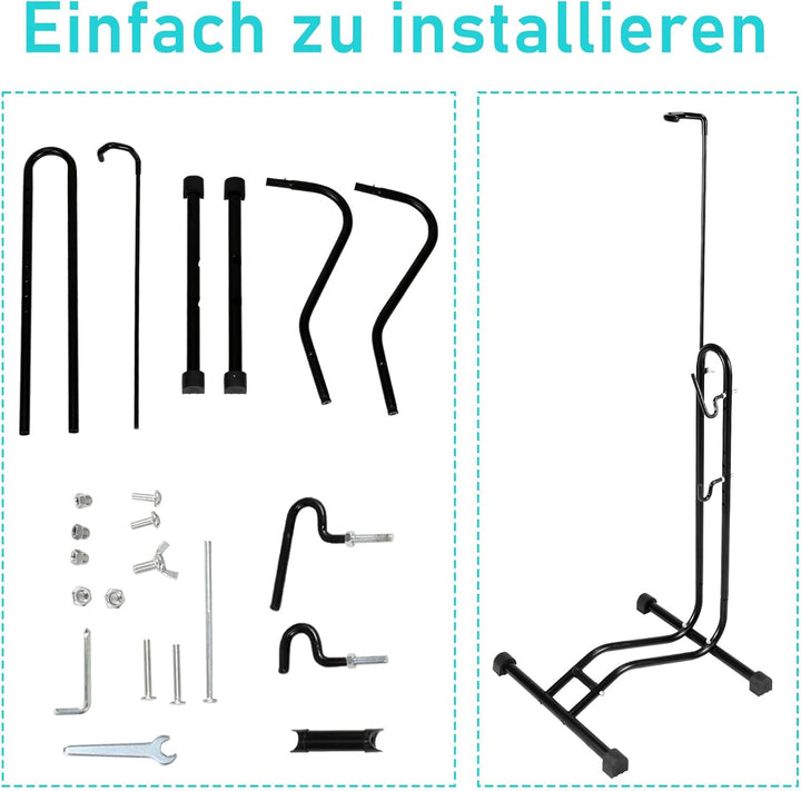 Hebitod Fahrradständer Boden 3x, 20 bis 29 Zoll, Fahrradhalter Aufstellständer, Bodenständer für Vor