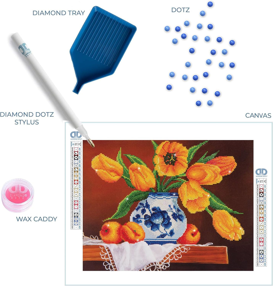 Diamond Dotz Yellow Tulips DD9.004 40.6 x 50.8cm Yellow Tulips, 40.6 x 50.8cm Yellow Tulips