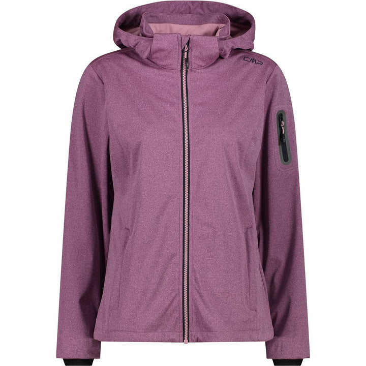 CMP Damen Leichte Softshell-melange-jacke für Damen mit Abnehmbarer Kapuze WOMAN JACKET ZIP HOOD D34