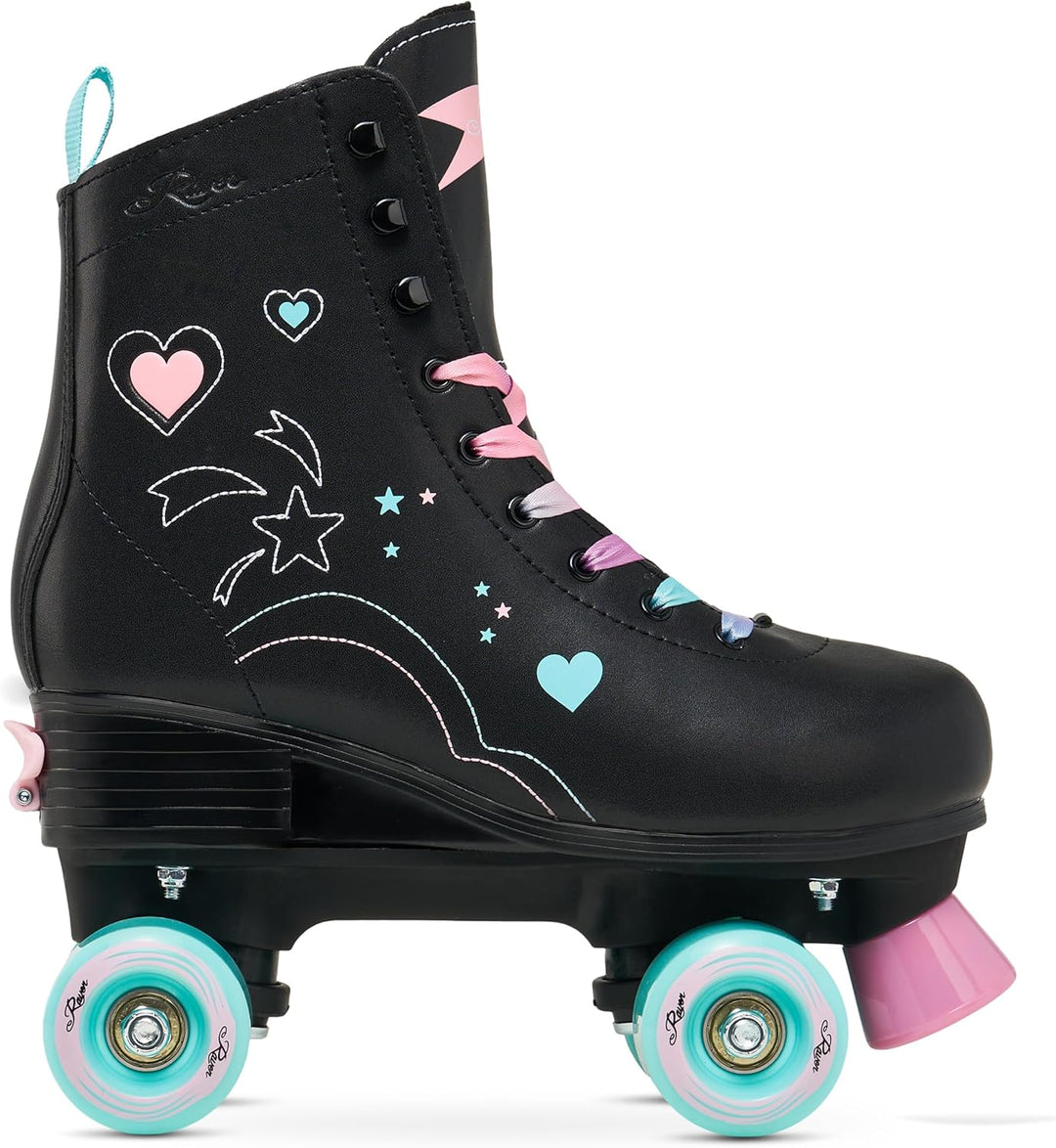 RAVEN Rollschuhe Roller Skates für Kinder Erwachsene Mädchen Damen verstellbar 31-34 (20-21,5 cm) Za
