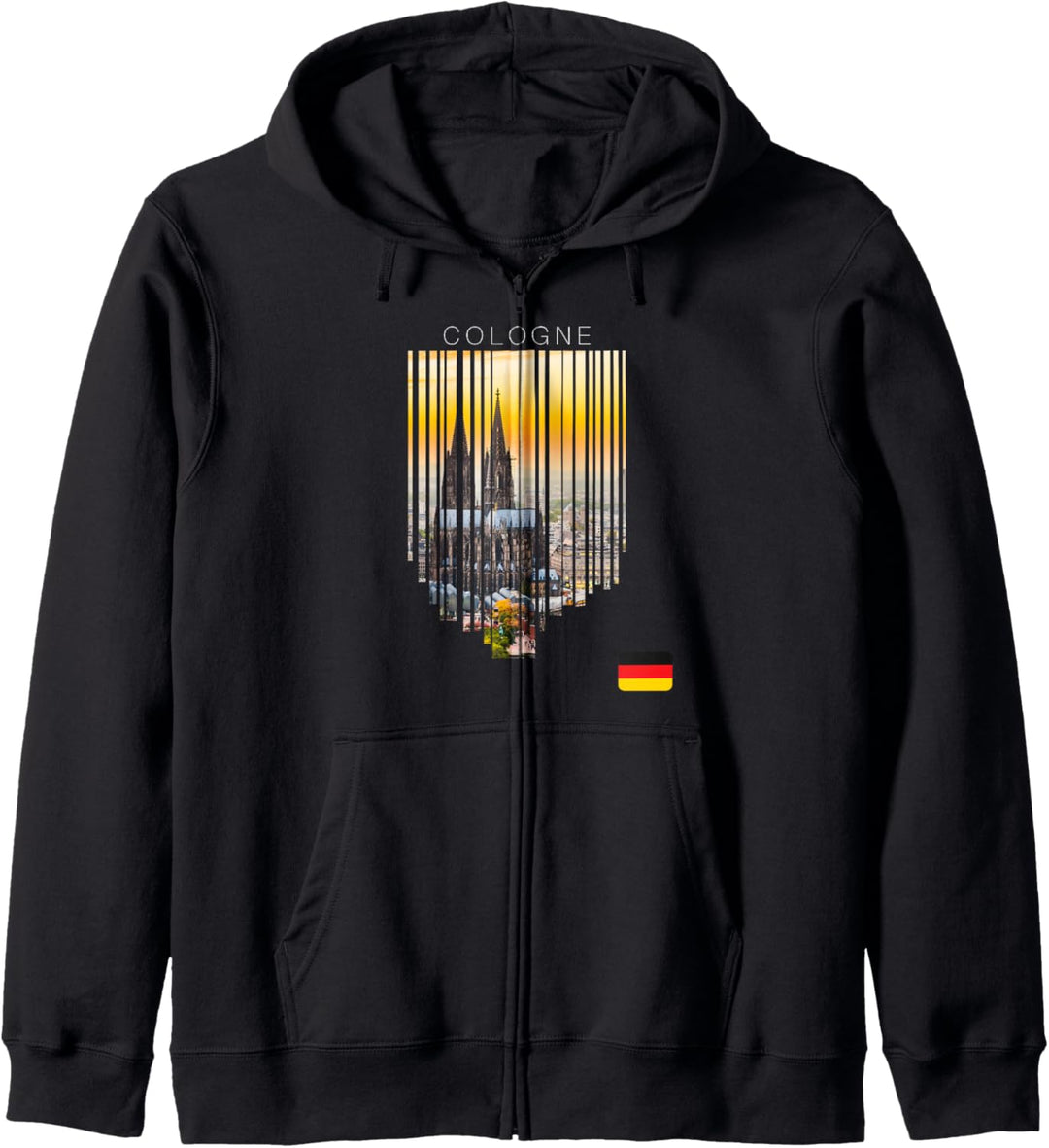 Köln Deutschland Flagge Kapuzenjacke