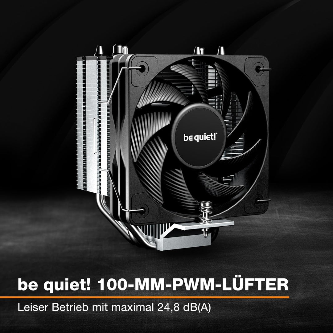 be quiet! Pure Rock Slim 3, CPU Kühler, 130W TDP, 100 mm PWM be quiet! Lüfter, 3 Heatpipes, asymmetr