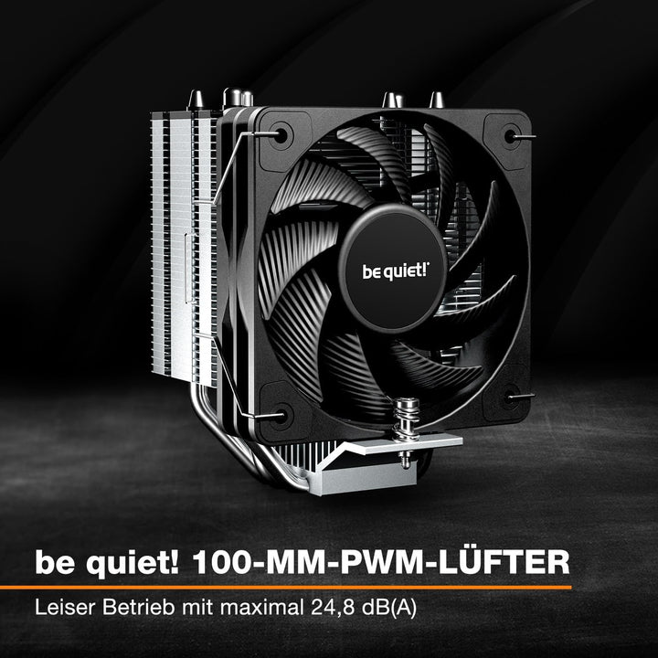 be quiet! Pure Rock Slim 3, CPU Kühler, 130W TDP, 100 mm PWM be quiet! Lüfter, 3 Heatpipes, asymmetr