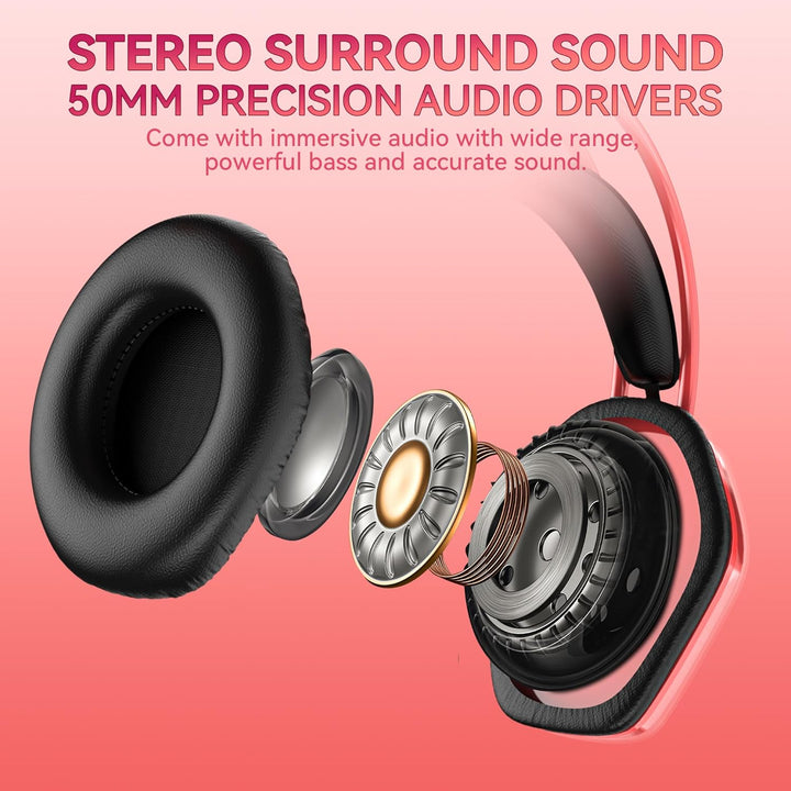 Wantak Katzenohr Kopfhörer mit Mikrofon – Kabel (3,5mm/USB) – Gaming Headset für PC/PS5/Xbox – Noise