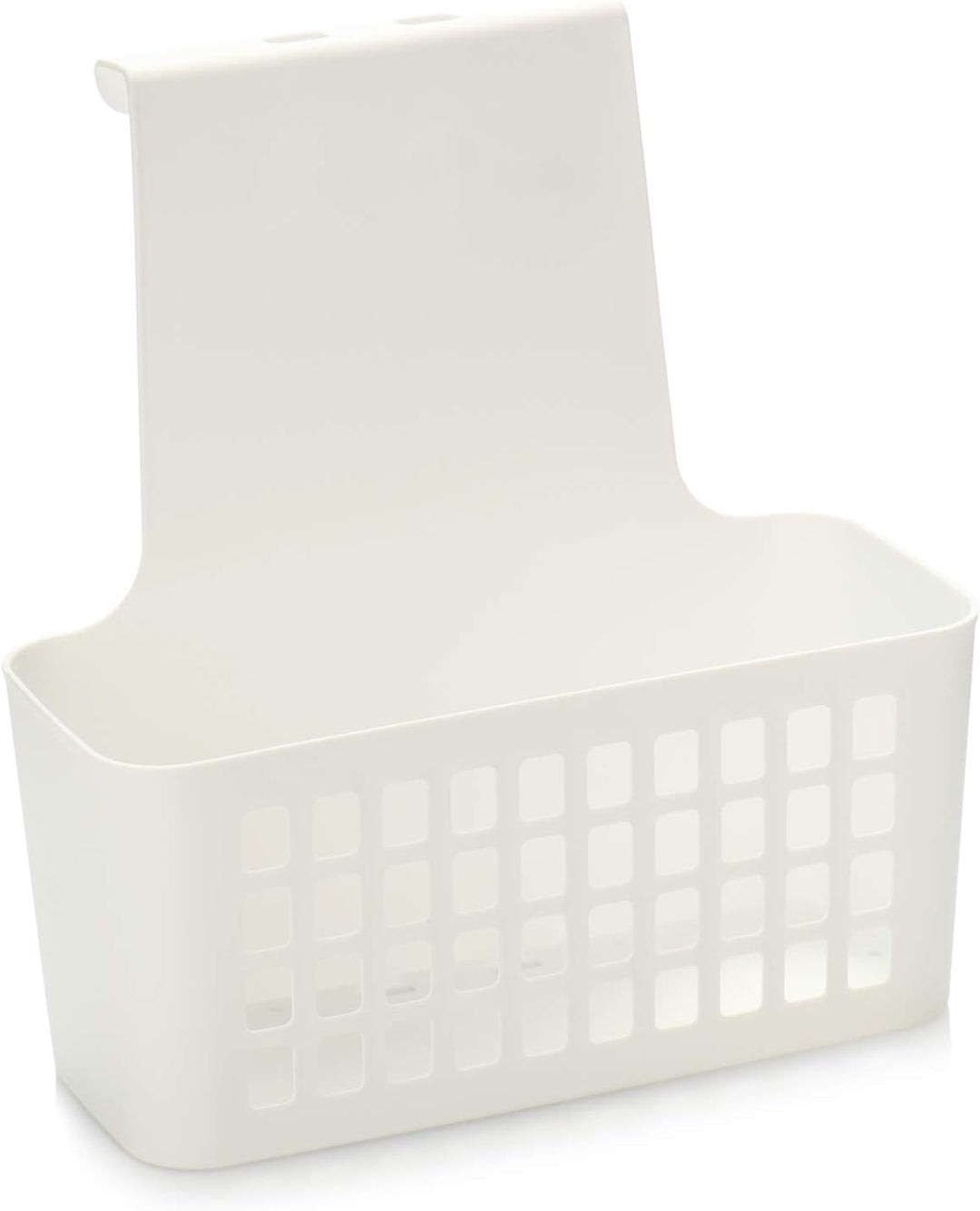 com-four® 2X Hängekorb, robuste Aufbewahrungsbox aus Kunststoff, Organizer für Küche, Bad und Kleide