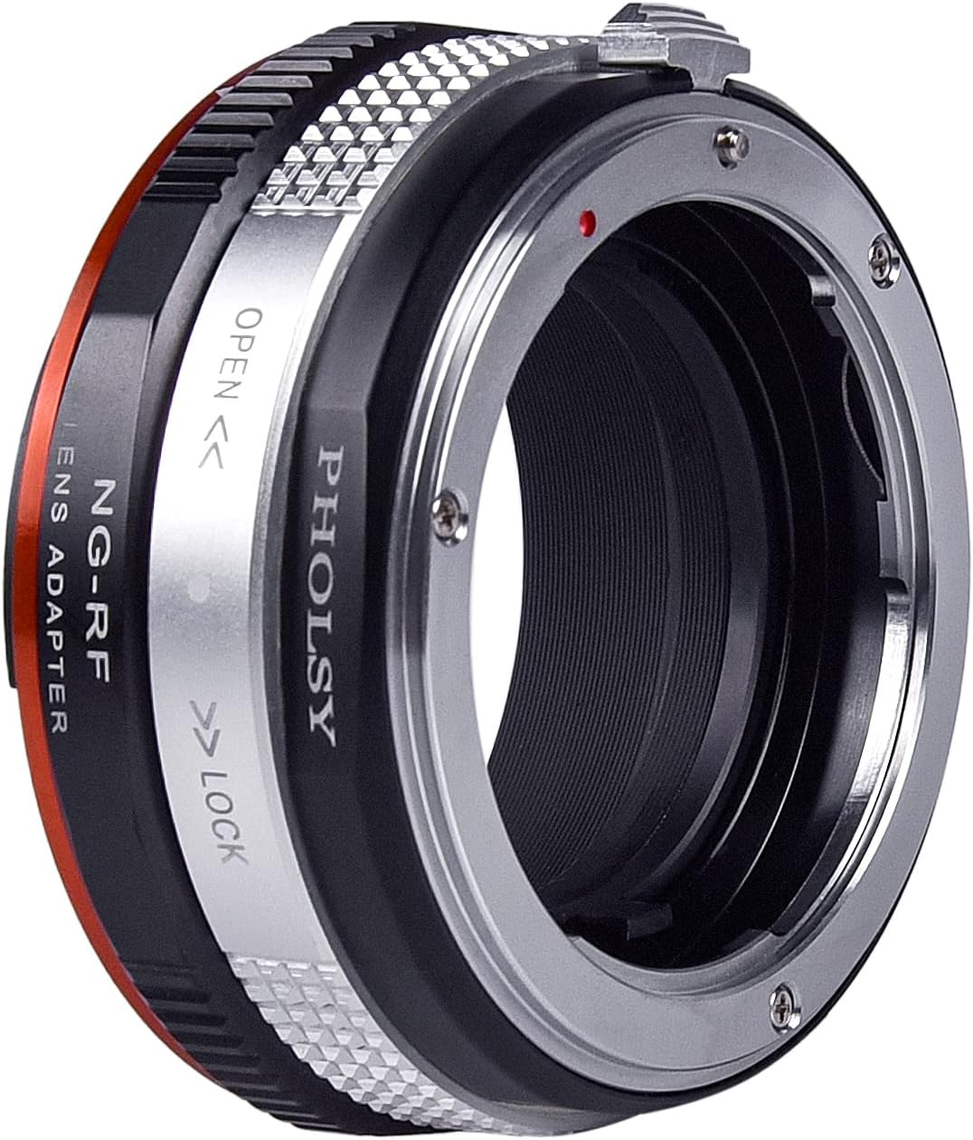 PHOLSY Objektivadapter Manueller Fokus mit dem Blendensteuerring Kompatibel mit Nikon G/F/AI/AIS/D/A