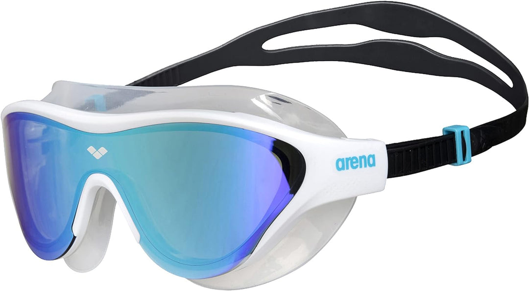 ARENA Unisex The One Mask Mirror Schwimmbrillen (1er Pack) NS BLUE-WHITE-BLACK, NS BLUE-WHITE-BLACK