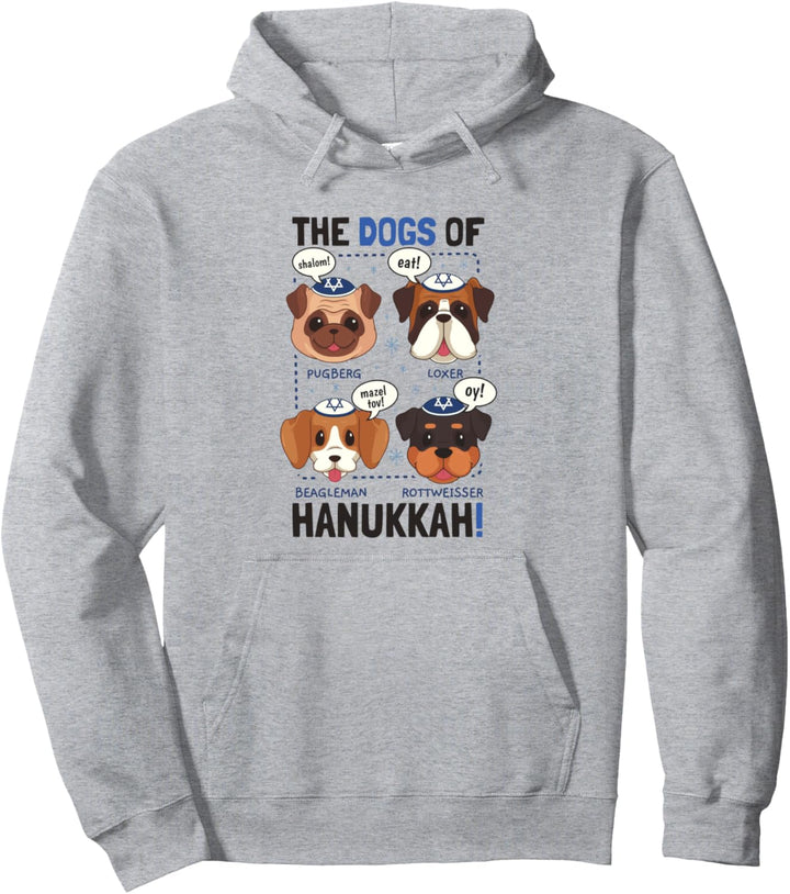 Lustige Hanukkah-Hund-Pun-Geschenke für Männer Frauen Kinder Pullover Hoodie