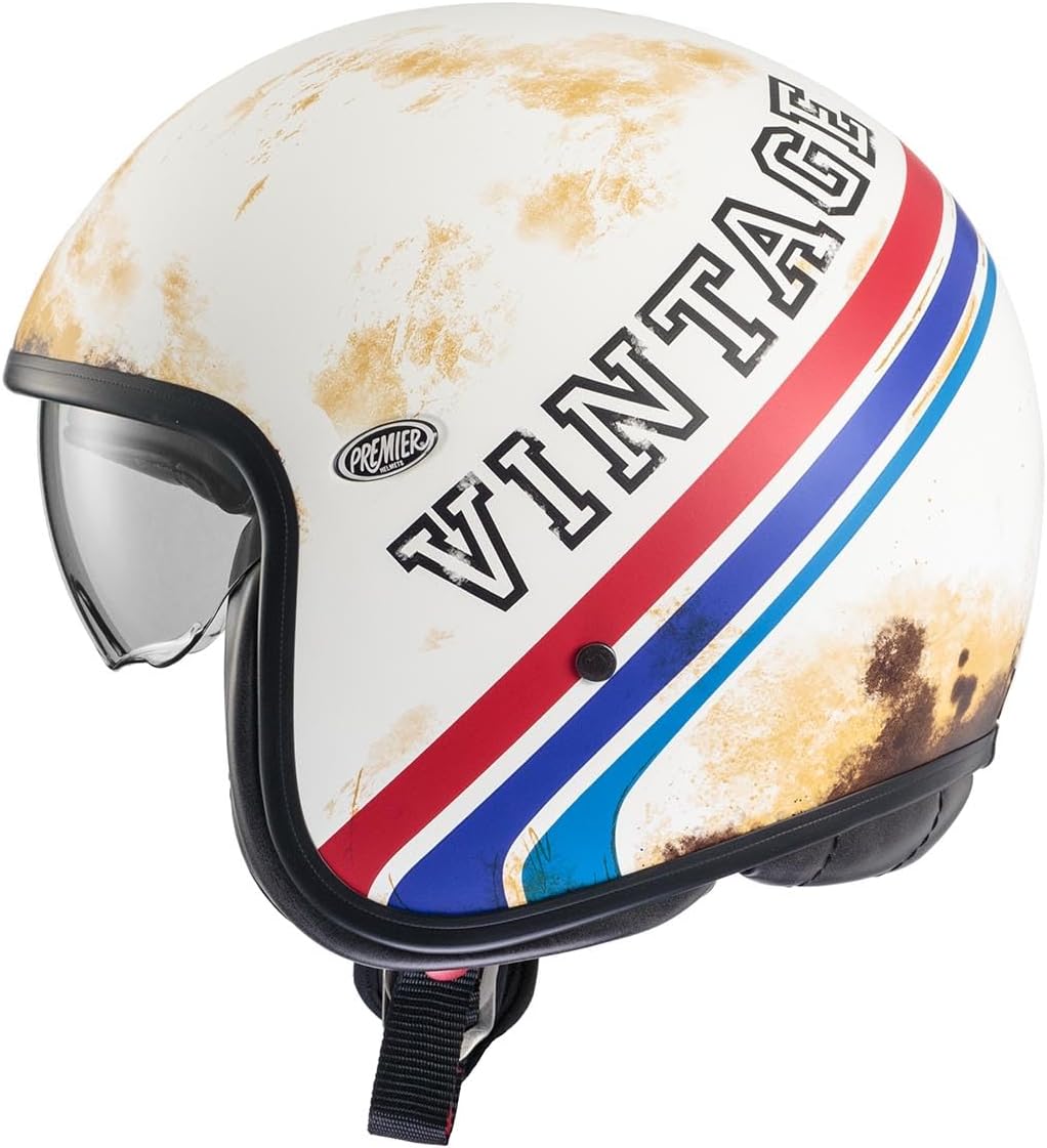 Premier Unisex-Adult Vintage Offener Helm XS BTR 12 BM, XS BTR 12 BM