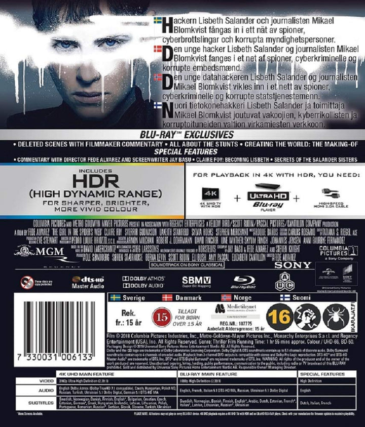 Girl in the spider's web - DVD, Blu-ray