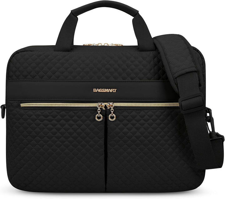 bagsmart Laptoptasche, 15,6-Zoll-Aktentasche für Frauen, grosse Laptoptasche, Computertasche, Büro,