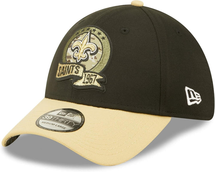 New Era Salute to Service 2022 Basecap 39Thirty NFL Fanartikel American Football Kappe schwarz S-M 3