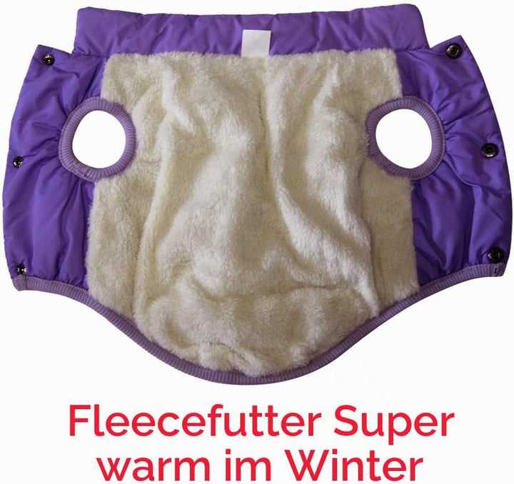 JoyDaog Fleece Hundejacke für Winter kaltes Wetter, Extra Weicher Hundemantel für Mittlere Hunde, Wi