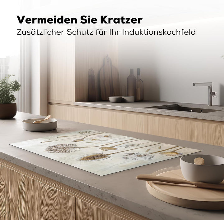 Herdabdeckplatte Einteilig Ceranfeld Abdeckplatte für Induktionsschutz Ceranfeldabdeckung Vinyl Herd