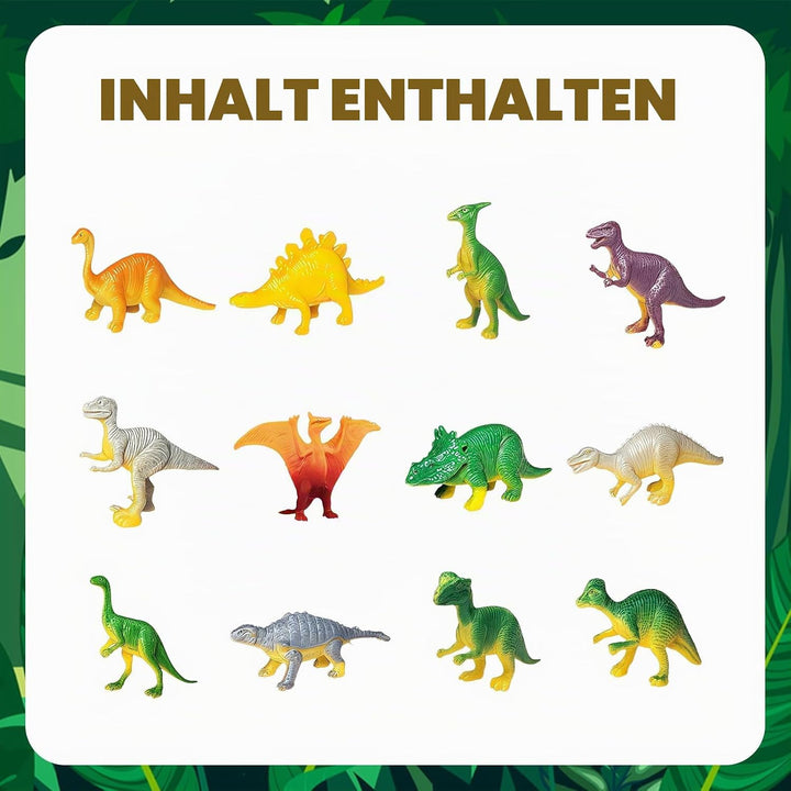 Dinosaurier Ausgrabungsset für Kinder, 12 Stk. Dino Ei Zum Ausgraben Figuren Dinosaurier Eier Ausgra