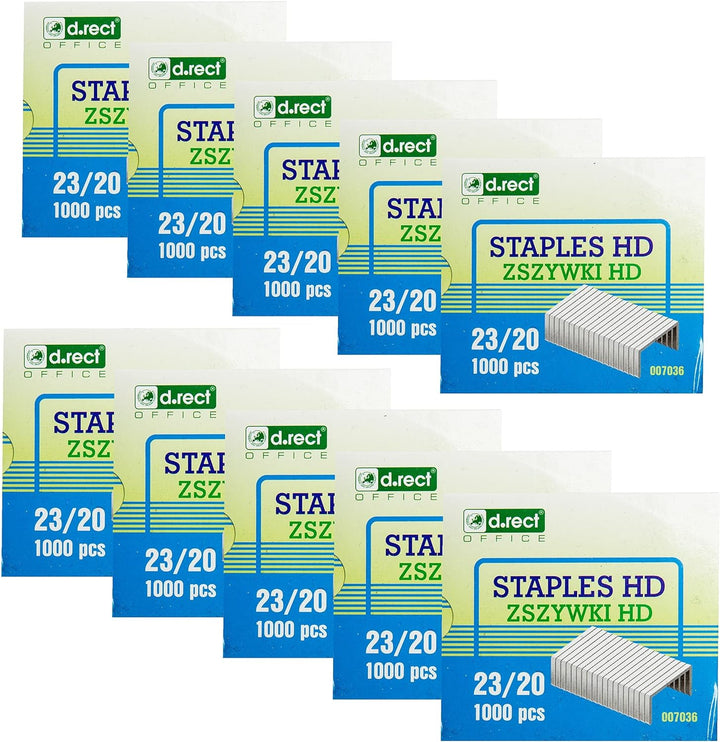 D.RECT Heftklammern 23/20 | Klammern für Büroheftgeräte | Tacker Heftklammern | Hefter Klammern | Ve