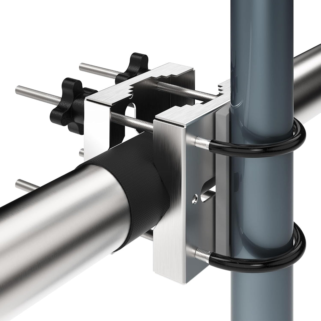 4smile Sonnenschirmhalter Balkongeländer - Edelstahl Schirmhalterung Balkongeländer SunnyEasy als So
