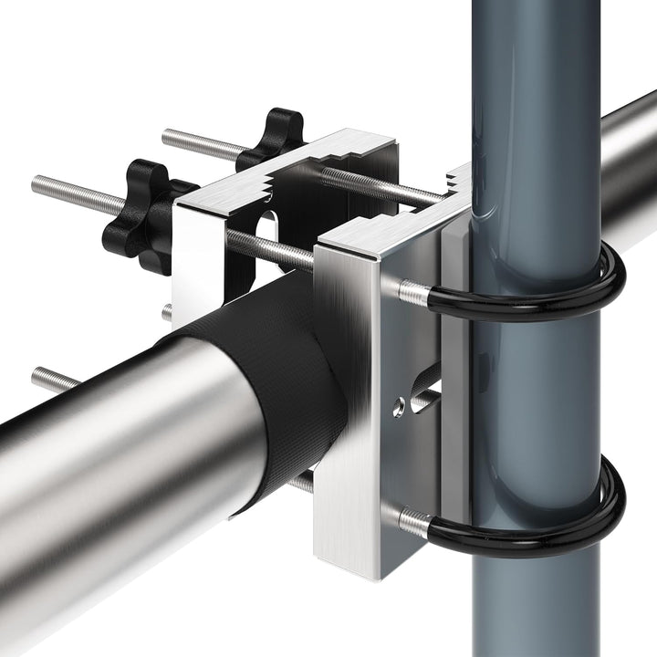 4smile Sonnenschirmhalter Balkongeländer - Edelstahl Schirmhalterung Balkongeländer SunnyEasy als So
