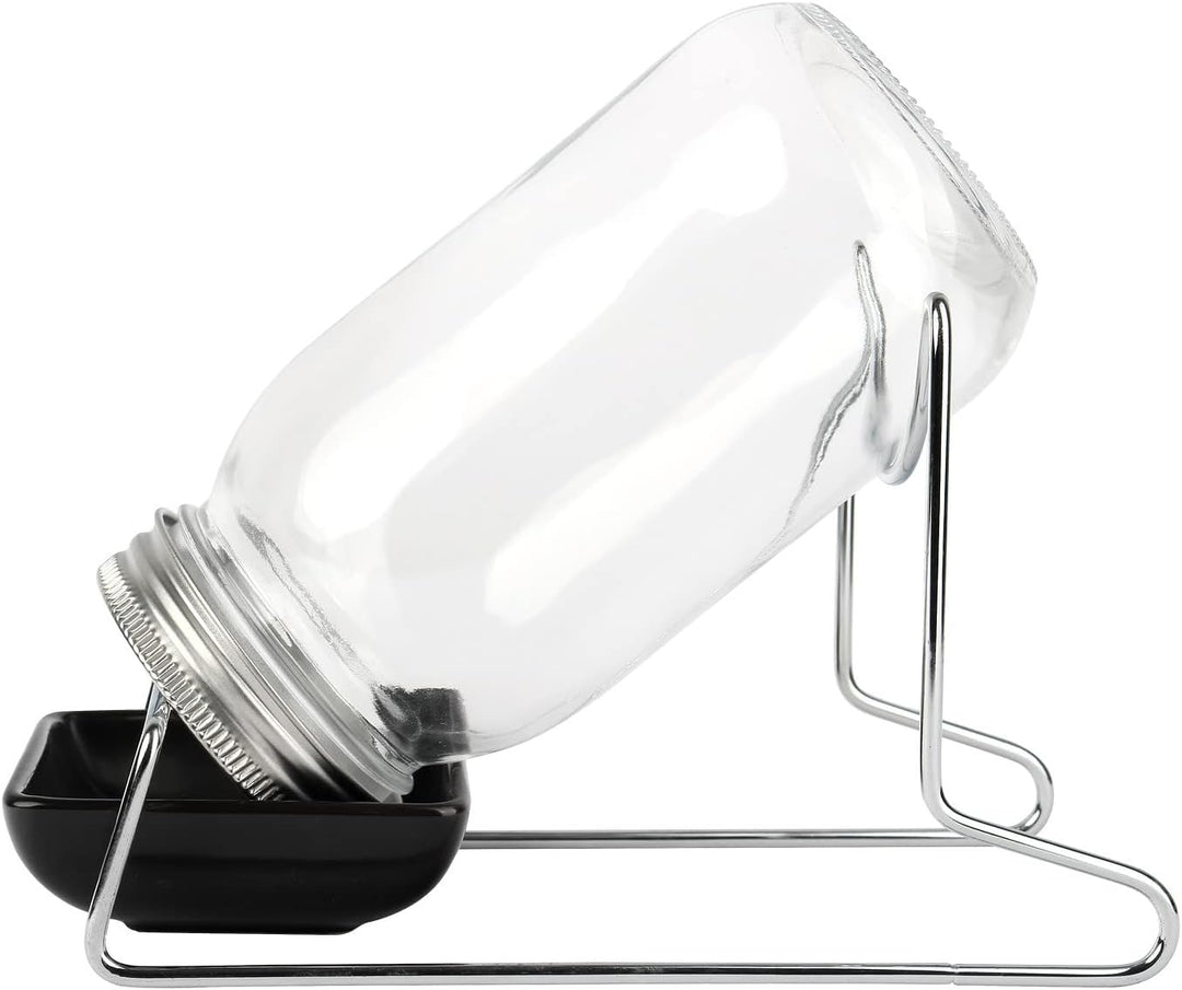 Schramm® Keimglas für Sprossen mit Gestell 750 ml Sprossenglas Keimgerät inkl. Deckel, Ständer und H