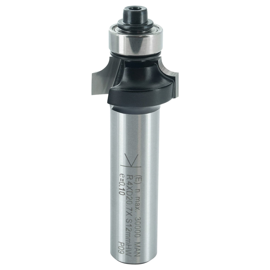 ENT 14364 Abrundfräser HW, Schaft (S) 12 mm, Durchmesser (D) 20,7 mm, NL 9,5 mm, R 4 mm, SL 40 mm, m