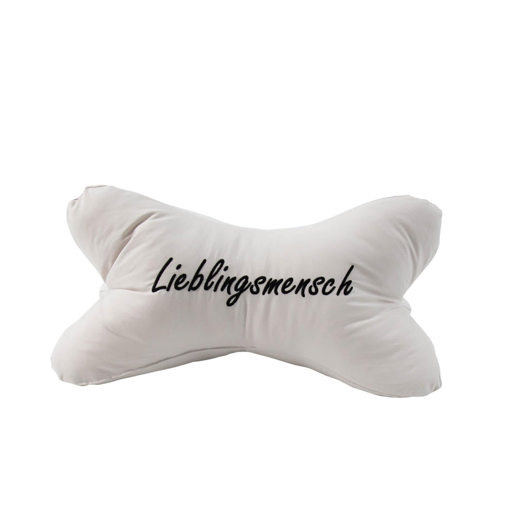 Leseknochen gross ca. 44x23cm | Nackenkissen als Buchstütze und Lesekissen | 60° waschbar aus hochwe