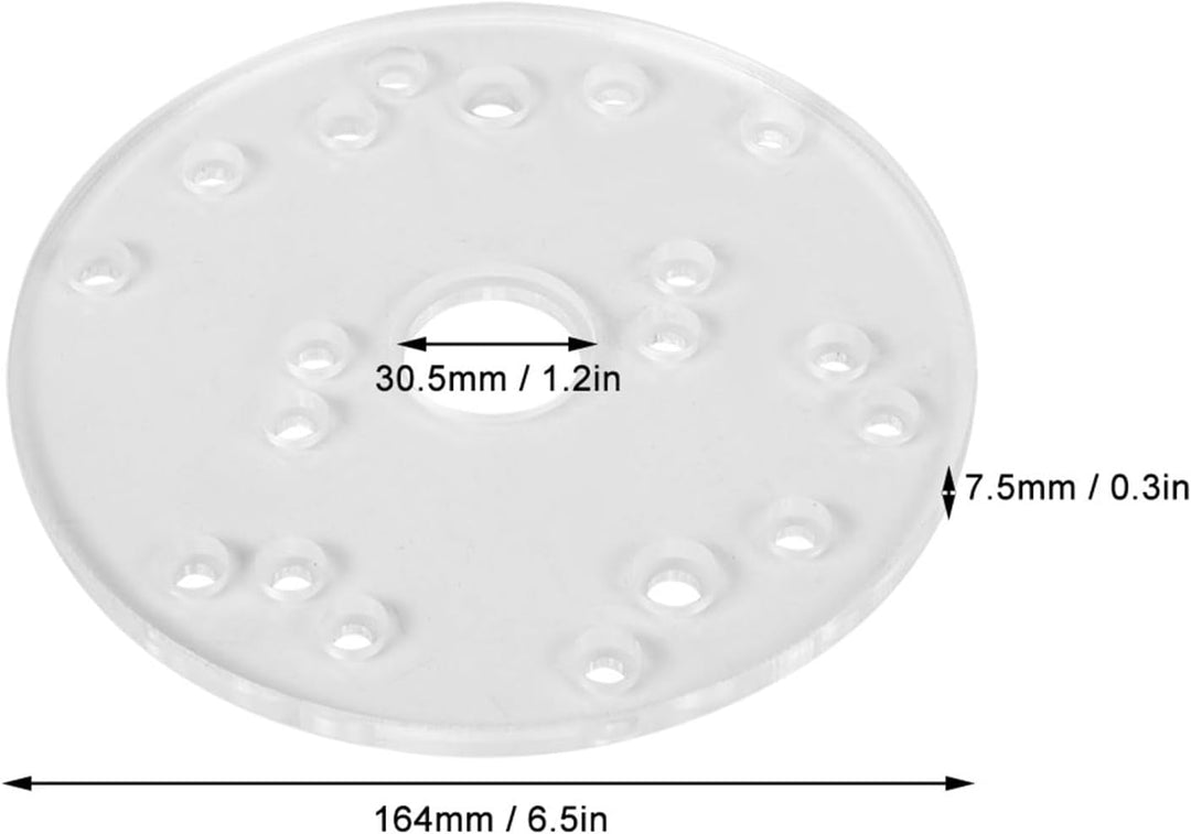 LiebeWH Router-Grundplatten-Kit, Router Universal Grundplatte Acryl für Trim Router Holzbearbeitungs