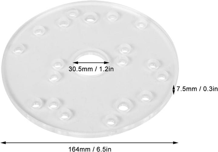 LiebeWH Router-Grundplatten-Kit, Router Universal Grundplatte Acryl für Trim Router Holzbearbeitungs