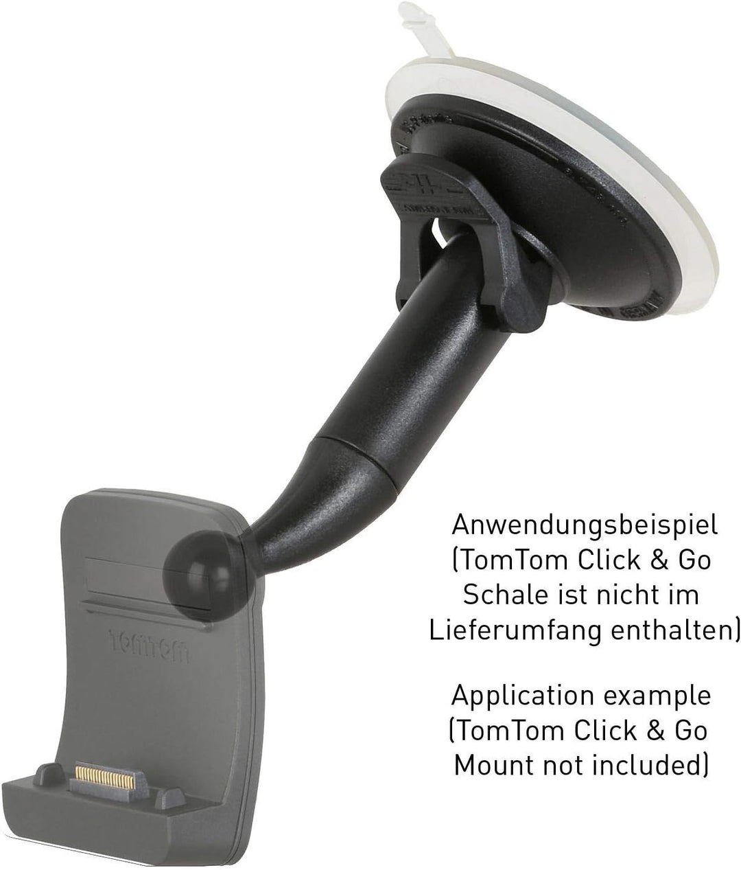 Wicked Chili KFZ Halterung kompatibel mit Tomtom Click & Go/EasyPort Autohalterung Start 40, 50, 60