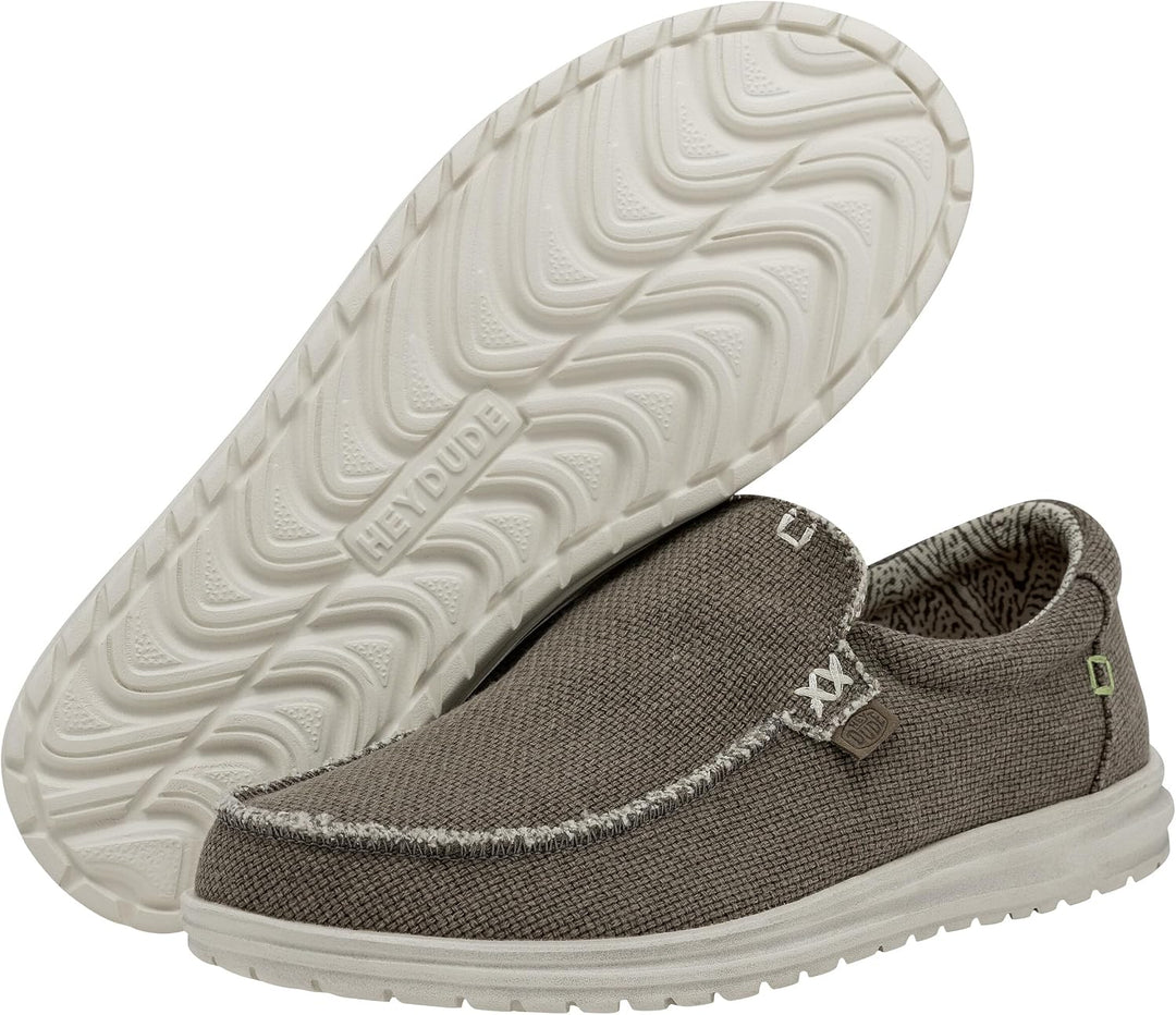 Hey Dude Herren Mikka Braided Loafer Shoes 43 EU Fossil, 43 EU Fossil