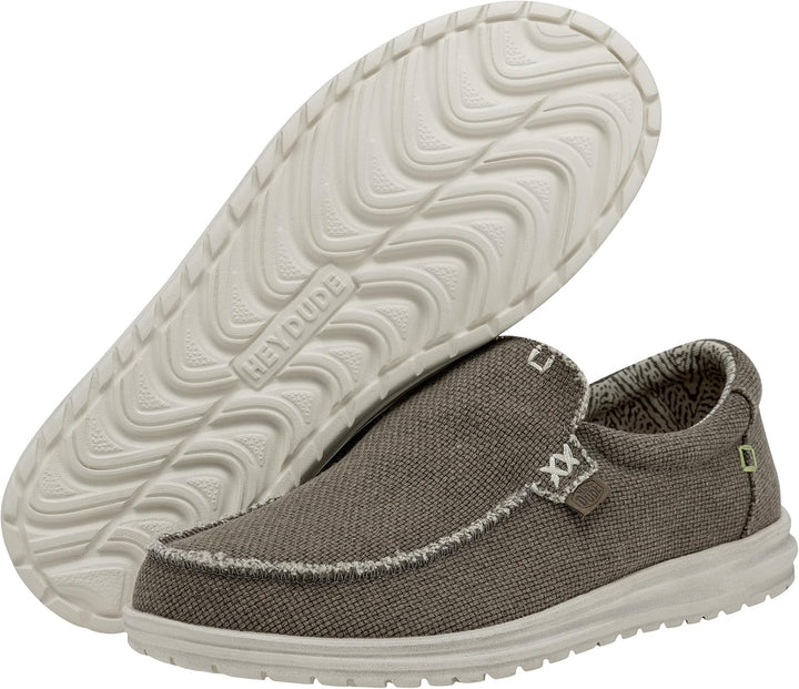 Hey Dude Herren Mikka Braided Loafer Shoes 43 EU Fossil, 43 EU Fossil