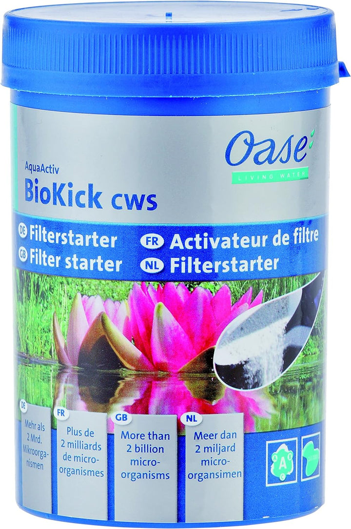 Oase BioSmart Set 24000 Durchlauffilterset & Starterbakterien für Teichfilter AquaActiv BioKick, 200