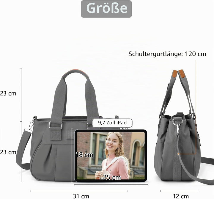 DORRISO Umhängetasche Damen Handtasche Reise Schultertasche Leicht Umhängetaschen Arbeit Täglich Url