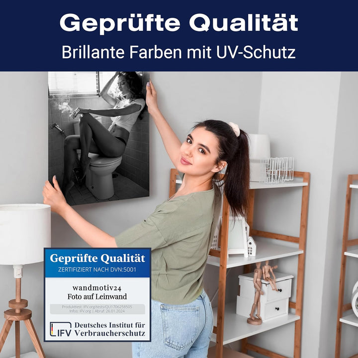 wandmotiv24 Leinwand-Bild Starke Frauen, Grösse 60x45cm, Hochformat, Wand-Bilder, Dekoration Wohnzim