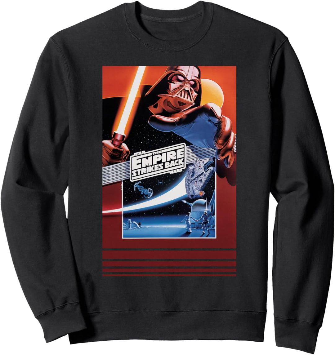 Star Wars The Empire Strikes Back Retro 80s Poster Sweatshirt