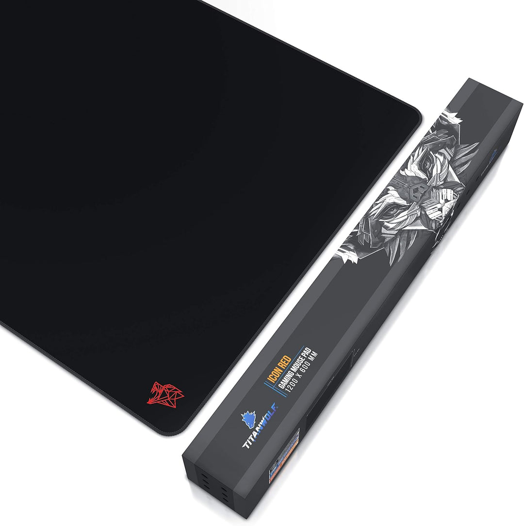Titanwolf - Übergrösse Mauspad Gaming Titanwolf 1200x600mm XXXL Mousepad gross mit Motiv Tischunterl